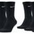 Nike 6 Paar Herren Damen Socken SX4508 weiß oder schwarz oder weiß grau schwarz, Farbe:Schwarz, Sockengröße:38-42 - 1
