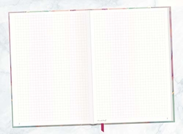 Notizbuch A5+ kariert mit Gummiband [Silky Pink] von Trendstuff by Häfft | 156 Seiten | als Bullet Journal, Tagebuch, Notizheft | nachhaltig & klimaneutral - 5