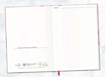 Notizbuch A5+ kariert mit Gummiband [Silky Pink] von Trendstuff by Häfft | 156 Seiten | als Bullet Journal, Tagebuch, Notizheft | nachhaltig & klimaneutral - 6