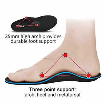 PCSsole Einlegesohle Hohe Fußstütze Weiche Medizinische Funktionelle Orthesen Einlegesohle, Insert für Plattfüße, Plantar Fasciitis, Fußschmerzen - 3