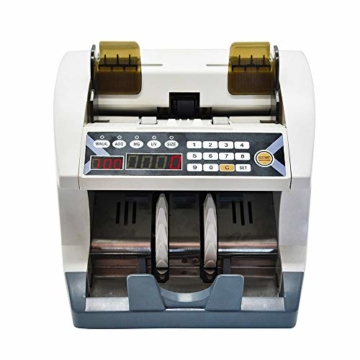 QWERTOUY Automatische Banknoten-Geldschein-Zähler-Mehrwährungs-Zählmaschine für Euro- / USD- / GBP- / AUD- / JPY- / KRW-Firmenbank - 4