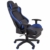 Raburg Gaming-Stuhl DRIFT HAWK – XXL Bürostuhl mit Relax-Fußstütze aus Soft-Touch Kunstleder in SCHWARZ/BLAU, ergonomisch geformt + 180° Easy-Chill-Funktion, 360° drehbar - Tragkraft 150 kg - 3