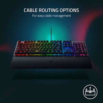 Razer BlackWidow V3 - Premium Mechanical Full-Size Gaming Keyboard (Mechanische Tastatur mit Green Switches (Taktil & Klickend), RGB Chroma Beleuchtung, Medientasten) QWERTZ | DE-Layout - 7
