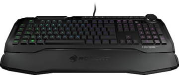 Roccat Horde AIMO Membranical RGB Gaming Tastatur (AIMO LED Beleuchtung, Präzisions-Tastenlayout, Quick-fire Makro-Tasten, konfigurierbares Tuning-Rad, USB) schwarz - 2