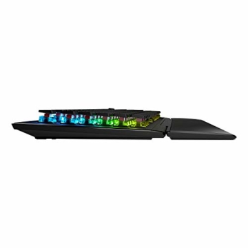 Roccat Vulcan Pro - Optische RGB Gaming Tastatur, AIMO LED Einzeltastenbeleuchtung, Titan Switch Optical, Aluminiumoberfläche, Multimedia-Tasten, Handballenauflage, schwarz - 10