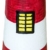 Solar-Leuchtturm mit rotierender Leuchte, Dekoturm aus Polyresin, 37 oder 82 cm hoch, Leuchtturm in den Farben rot, blau oder schwarz - 3