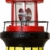 Solar-Leuchtturm mit rotierender Leuchte, Dekoturm aus Polyresin, 37 oder 82 cm hoch, Leuchtturm in den Farben rot, blau oder schwarz - 4