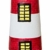 Solar-Leuchtturm mit rotierender Leuchte, Dekoturm aus Polyresin, 37 oder 82 cm hoch, Leuchtturm in den Farben rot, blau oder schwarz - 1