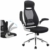 SONGMICS Bürostuhl, Drehstuhl, Chefsessel, Bürodrehstuhl mit Kopfstütze, klappbare Armlehnen, Wippfunktion, Schwarz OBN86BK - 6