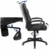 SONGMICS Gamingstuhl, Bürostuhl mit Wippfunktion, Racing Chair, ergonomisch, S-förmige Rückenlehne, gut für die Lendenwirbelsäule, bis 150 kg belastbar, Kunstleder, schwarz OBG38BK - 3