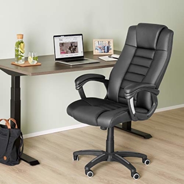 TecTake 400585 Chefsessel Bürostuhl mit sehr hochwertiger Polsterung, schwarz - 3