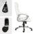 TecTake 800337 Design Bürostuhl Chefsessel mit gepolsterten Armlehnen und Wippmechanik, Softpolsterung - Diverse Farben - (Weiß - 402151) - 3