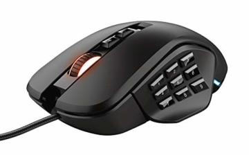 Trust Gaming GXT 970 Morfix Individuell anpassbare Gaming Maus (Mouse mit 4 Magnetische Seitenplatte, bis 10.000 DPI, RGB-Beleuchtung) Schwarz - 1
