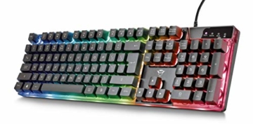 Trust GXT 838 Azor Gaming Tastatur und Maus Set (QWERTZ- Deutsches Tastaturlayout, LED beleuchtung, 3000 DPI) schwarz - 2