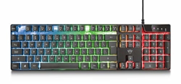 Trust GXT 838 Azor Gaming Tastatur und Maus Set (QWERTZ- Deutsches Tastaturlayout, LED beleuchtung, 3000 DPI) schwarz - 7