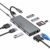 USB C Hub, 11 in 1 Hub Adapter vom Typ C mit 4K HDMI, 1080P VGA, RJ45 Gigabit Ethernet, SD/TF Kartenlesern, USB 3.0/2.0, USB C Stromversorgung, 3,5mm Audio, Compatibel mit MacBook Pro und mehr - 1