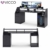 Vicco Computertisch Joel Groß PC-Tisch Gamingtisch Schreibtisch Büromöbel (Schwarz) - 8