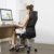 Yaheetech Bürostuhl, Schreibtischstuhl Chefsessel, ergonomischer Computerstuhl, 360° Drehstuhl, mit Kopfstütze, Netzrückenlehne, für’s Büro oder Home-Office - 3