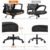 Yaheetech Bürostuhl Schreibtischstuhl ergonomischer Drehstuhl Chefsessel höhenverstellbar Sportsitz Mesh Netz Stuhl - 5