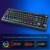 ZJFKSDYX Wiederaufladbare RGB Wireless Gaming Tastatur, 2,4G Wireless-Verbindung, Full Key konfliktfrei, wasserdicht, leise, Lange Standby, deutsches Layout (schwarz). - 4