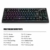ZJFKSDYX Wiederaufladbare RGB Wireless Gaming Tastatur, 2,4G Wireless-Verbindung, Full Key konfliktfrei, wasserdicht, leise, Lange Standby, deutsches Layout (schwarz). - 6