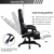 Amazon Brand - Umi Gaming Stuhl Bürostuhl Schreibtischstuhl mit Armlehne Drehstuhl Höhenverstellbarer Gaming Sessel PC Stuhl Ergonomisches Chefsessel mit Fußstützen White - 5