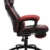 Delman XXL Gaming Stuhl Racing Stuhl Schreibtischstuhl Gaming Chair Drehstuhl Höhenverstellbar mit Fußstütze Fußablage mit Armlehnen Chefsessel Große Sitzfläche Dicke Polsterung 11 cm RS0019RD - 6