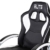 Elite Deluxe Gaming Sessel MG-300 - Bürostuhl - Gamingstuhl - Streamingstuhl - Drehstuhl - Ergonomisch - Racingoptik - Fußhocker - Chefsessel - Racing (Schwarz/Weiß) - 5