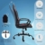 Gaming Stuhl Bürostuhl Ergonomischer Drehstuhl Schreibtischstuhl mit Eingebauter Lendenstütze und Drehbaren Lenkrollen Computerstuhl Rot - 4