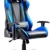 GTPLAYER Gaming Stuhl Bürostuhl Gamer Ergonomischer Stuhl Einstellbare Armlehne Einteiliger Stahlrahmen Einstellbarer Neigungswinkel (Schwarz-Blau) - 1