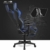 Kirogi Gaming-Stuhl, Gamer-Stuhl mit Fußstütze, Ergonomischer Computerstuhl mit Lendenwirbelstütze, Verstellbarer PC-Gaming-Stuhl für Erwachsene, großer und hoher Bürostuhl aus Kohlefaser Leder. Blau - 5