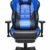 Kirogi Gaming-Stuhl, Gamer-Stuhl mit Fußstütze, Ergonomischer Computerstuhl mit Lendenwirbelstütze, Verstellbarer PC-Gaming-Stuhl für Erwachsene, großer und hoher Bürostuhl aus Kohlefaser Leder. Blau - 1