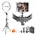 Neewer Ringlicht Set: 18 Zoll Äußeres 55 W 5500 K Dimmbares LED-Ringlicht mit Lichtstativ iPad-Klemme weichem Schlauch Farbfilter Tragetasche für YouTube Video Selfie Make-up usw. - 1