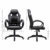 SONGMICS Racing Stuhl Bürostuhl Gaming Stuhl Chefsessel Drehstuhl PU, schwarz, OBG56B - 5