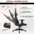 Homall Gaming-Stuhl Bürostuhl Schreibtischstuhl Drehstuhl Racing Computer Stuhl PC Gamer Stuhl Ergonomisches Design Heavy Duty Stuhl Hohe Rückenlehne Lehnstuhl mit Kissen und Rückenstütze (weiß) - 5