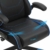 SONGMICS Gamingstuhl, Racing Chair, ergonomischer Schreibtischstuhl, Bürostuhl mit Kopfstütze und verstellbaren Armlehnen, höhenverstellbar, Stahlgestell, Kunstleder, schwarz-blau RCG014B01 - 6