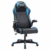 SONGMICS Gamingstuhl, Racing Chair, ergonomischer Schreibtischstuhl, Bürostuhl mit Kopfstütze und verstellbaren Armlehnen, höhenverstellbar, Stahlgestell, Kunstleder, schwarz-blau RCG014B01 - 1