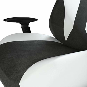 Corsair TC70 Remix Gaming-Stuhl (Entspannte Passung, Bezug aus Kunstleder und Weichem Stoff, Integrierte Lendenstütze aus Schaumstoff, Vielseitig Verstellbare Armlehnen, Leicht zu Montieren), Weiß - 7