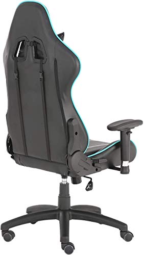 Futurefurniture®Gaming Stuhl,gamingstuhl,Gaming Sessel,Gaming Chair,mit Kopfstütze und Lendenkissen,Farbe:Blau - 8