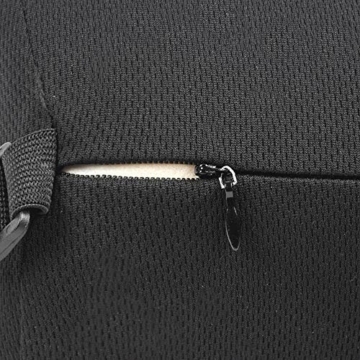 Amazon Basics Memoryschaum-Nackenkissen - schwarz, paneeliert - 5