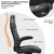 BASETBL Bürostuhl Gaming Stuhl Racing Stuhl mit großer Sitzfläche ergonomischem Design hochklappbarer Armlehne Wippfunktion Höhenverstellung 150kg belastbar Schwarz - 2
