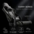 Gaming Stuhl - Furgle Gamer Stuhl - Bürostuhl - Zocker Ergonomischer Verstellbarer Drehstuhl Gaming Chair - Schaukel Modus - mit Kopfstütze und Lendenwirbelstütze - Schwarz - 2