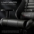 Gaming Stuhl - Furgle Gamer Stuhl - Bürostuhl - Zocker Ergonomischer Verstellbarer Drehstuhl Gaming Chair - Schaukel Modus - mit Kopfstütze und Lendenwirbelstütze - Schwarz - 4