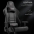 Gaming Stuhl - Furgle Gamer Stuhl - Bürostuhl - Zocker Ergonomischer Verstellbarer Drehstuhl Gaming Chair - Schaukel Modus - mit Kopfstütze und Lendenwirbelstütze - Schwarz - 6