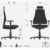 hjh OFFICE 652990 Bürostuhl Chefsessel ERGOHUMAN LEGPRO Leder schwarz, mit Beinablage individuell einstellbar inkl. Sitzneigefunktion, Bürodrehstuhl ergonomisch, Drehstuhl, Schreibtischstuhl, Büro - 20