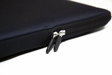 Luxburg® Design Laptoptasche Notebooktasche Sleeve für 17,3 Zoll, Motiv: Blumenornament lila/weiß - 5