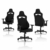 NITRO CONCEPTS E250 Gaming Stuhl - Bürostuhl Ergonomisch Schreibtischstuhl Zocker Stuhl Gaming Sessel Drehstuhl mit Rollen Stoffbezug Belastbarkeit 125 Kilogramm Schwarz - 2