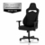 NITRO CONCEPTS E250 Gaming Stuhl - Bürostuhl Ergonomisch Schreibtischstuhl Zocker Stuhl Gaming Sessel Drehstuhl mit Rollen Stoffbezug Belastbarkeit 125 Kilogramm Schwarz - 4