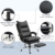 Vinsetto Bürostuhl mit Fußstütze höhenverstellbarer Schreibtischstuhl Drehstuhl Rückenlehne Kunstleder Schwarz 66 x 72 x 122-130 cm - 8