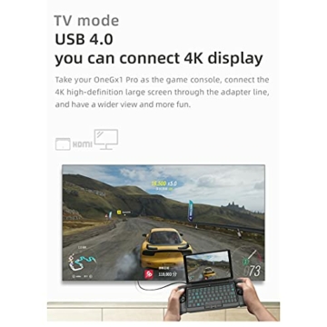 Xshion ONE GX1 Pro i7 Handheld PC Gaming Laptop(i7-1160G7), 7-Zoll Gaming-Tablet Windows 10, 16GB LPDDR4x, Gaming Notebook (16GB+512GB)- 4G Version - 6